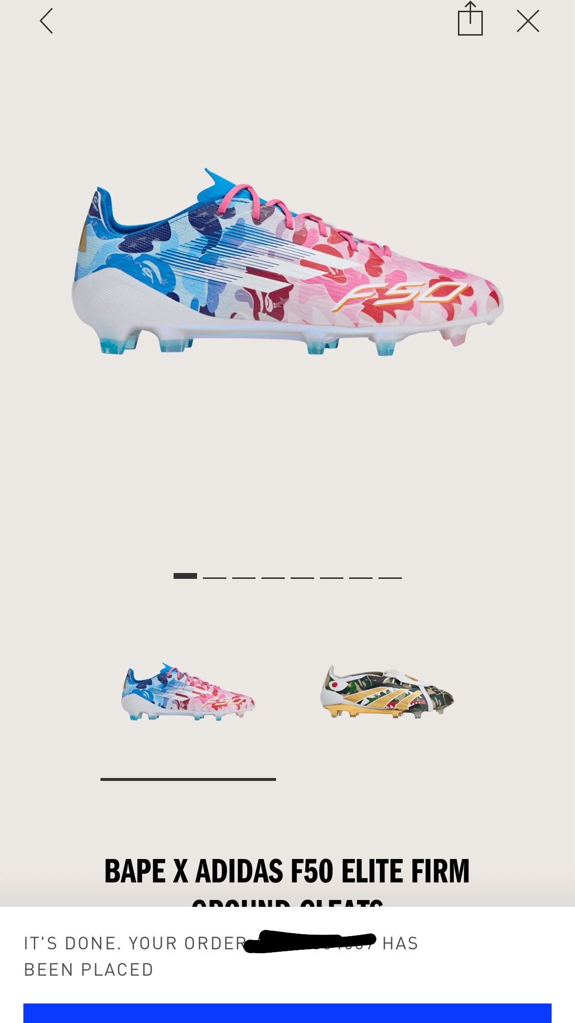 BAPE X ADIDAS F50 ELITES