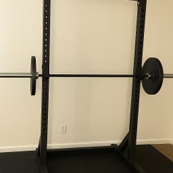 🏋️‍♂️ Complete Home Gym Setup – Rack + Barbell + Plates! 💪