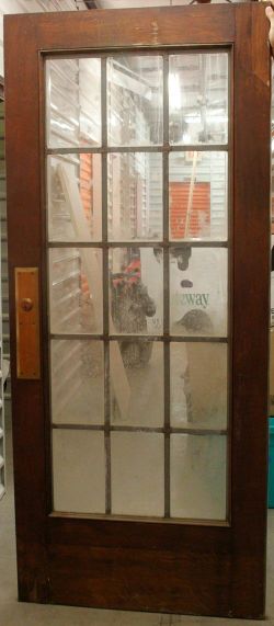Antique Leaded Glass Door