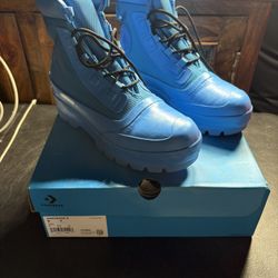 Converse x AMBUSH Chuck Taylor All-Star Duck Boot in the "Blithe" electric blue colorway. 