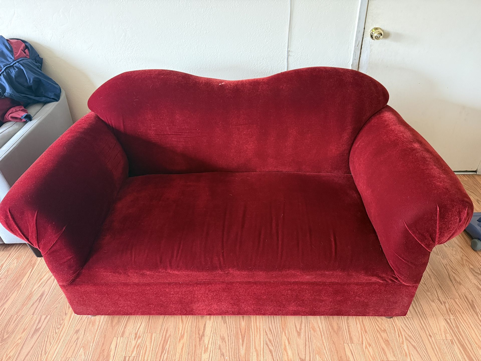 Red Velvet Loveseat