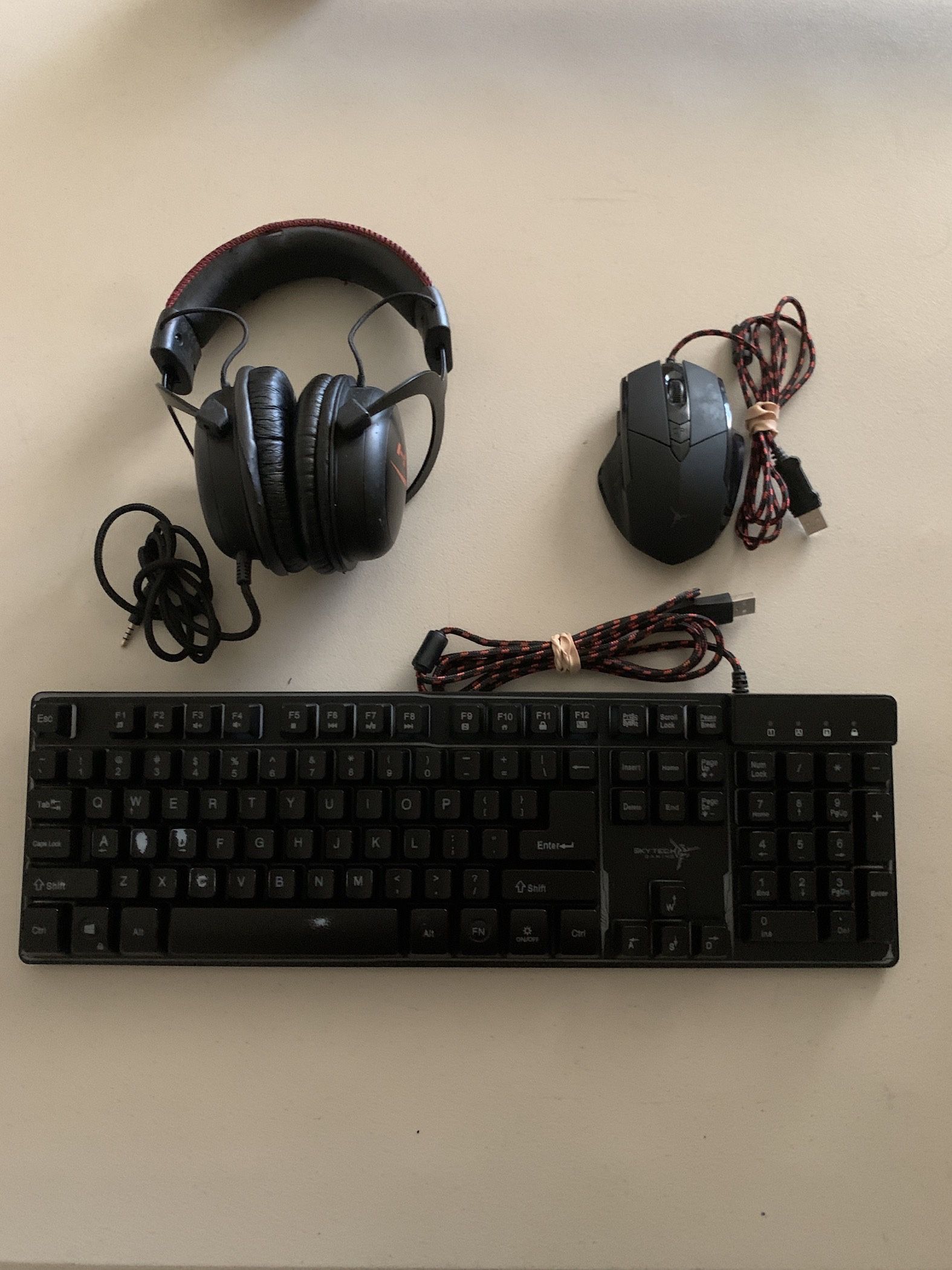 Skytech Gaming Keyboard and Mouse, HypeX Headset