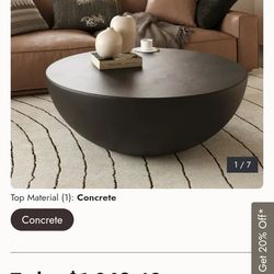 Drum Round Modern Coffee Table