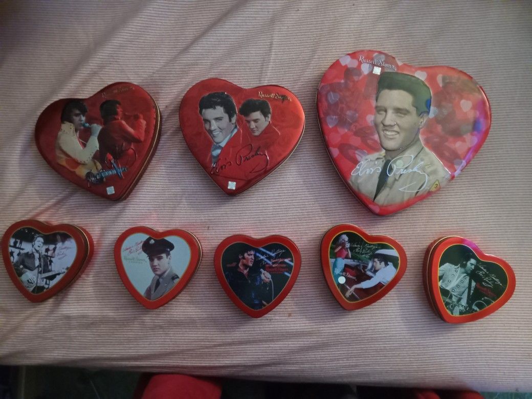 Assorted Russell Stover Elvis Presley Tins