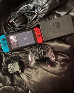 Nintendo switch with controller