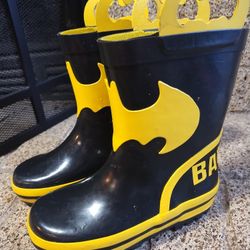 Batman Rain Boots Boys 9/10 Winter Boots 