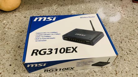 MSI WiFi router and switch