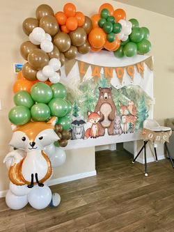Woodland/ Animal Party Theme Backdrop