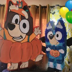 Bluey Halloween Theme Pinatas 
