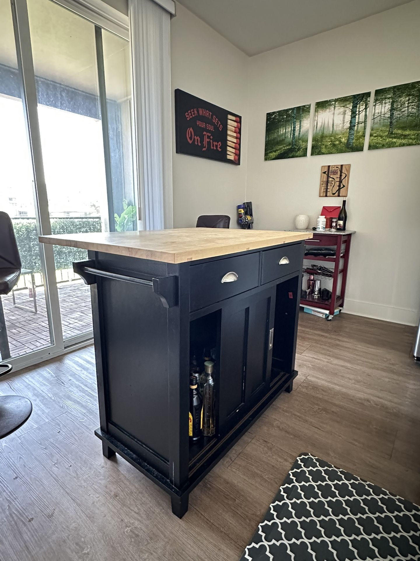 For Sale: Crate & Barrel Belmont Wooden Kitchen Island – Timeless Quality Meets Everyday Functionality!