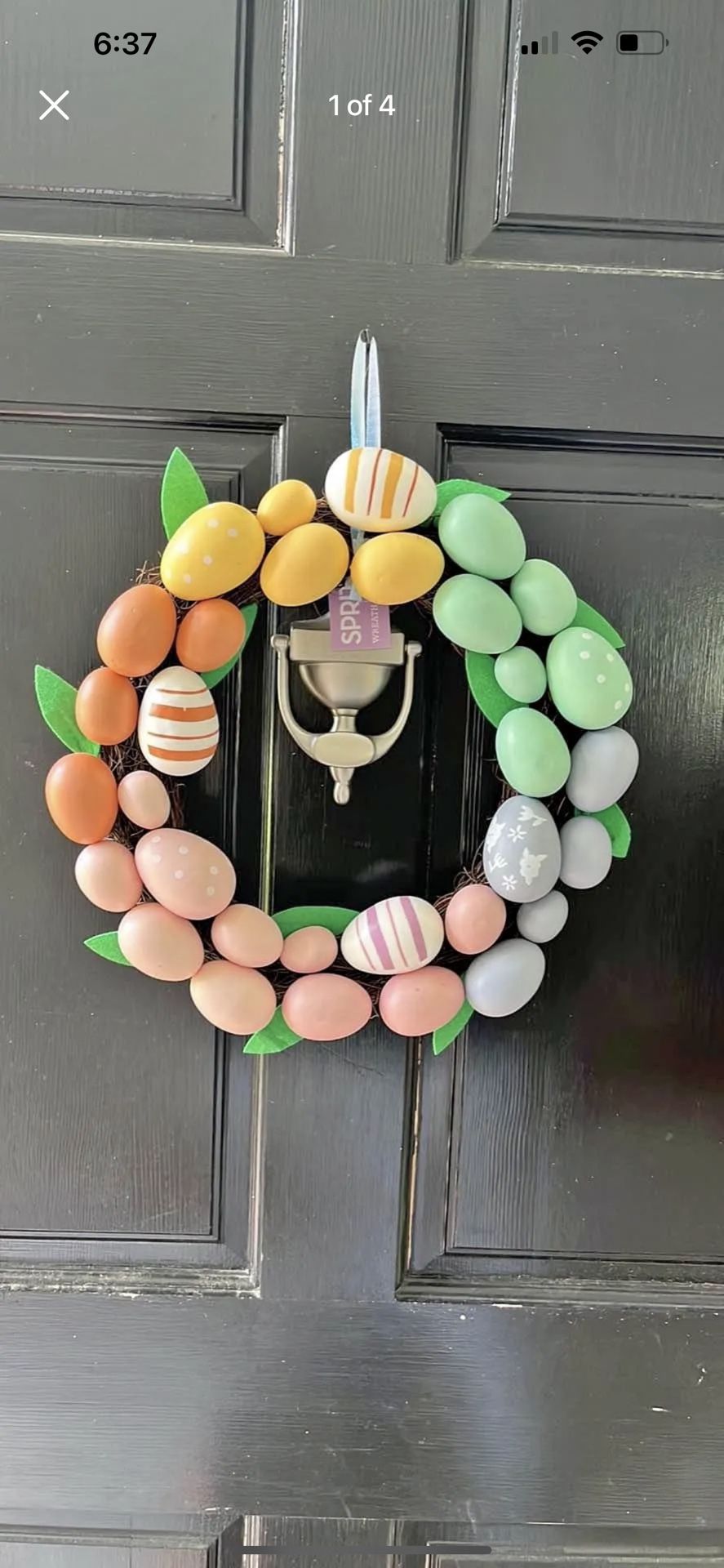 Spritz Easter Egg Door Wreath