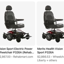 Vision Sport Electric Wheel Chair 