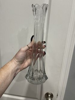 Vintage Swung Glass Vase 