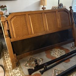 Oak Headboard Fits Both King And Cal King