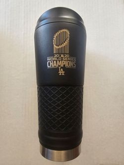 MLB Los Angeles Dodgers 2020 World Series Champions 24oz. Vacuum Insulated Tumbler New