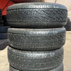 275//60//20 Pirelli scorpion 
90% de vida 
Dot 21 $250 All 4 