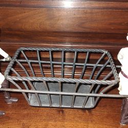 Vintage, Blackamoor hand painted bronzed iron piece