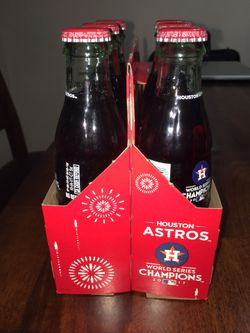 Astros Championship Coke Bottles