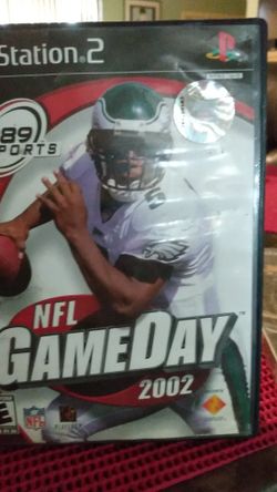 PS2 game NFL Game Dat 2002