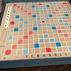 Vintage deluxe edition scrabble crossword game