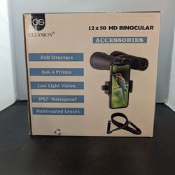 GLLYSION 12X50 Professional HD Binoculars
