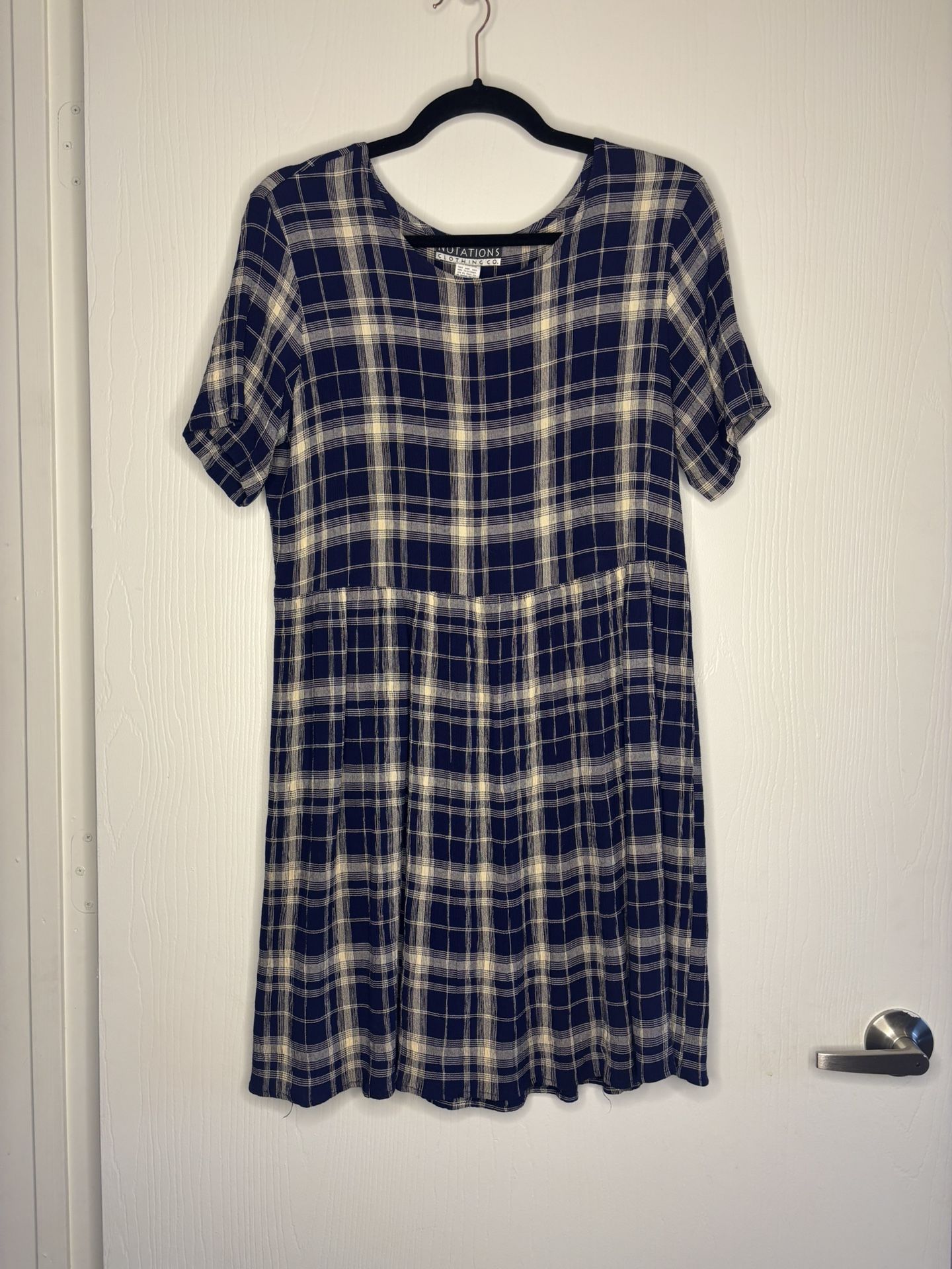 Vintage Y2K Plaid Midi Dress