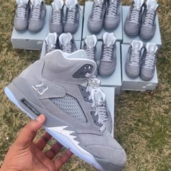 Jordan 5 wolf grey