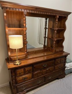 Large Cherry Wood Dresser