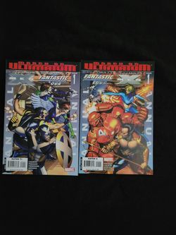 Ultimate X-Men Fantastic Four Annuals #1 Marvel Comics 2 Book Set