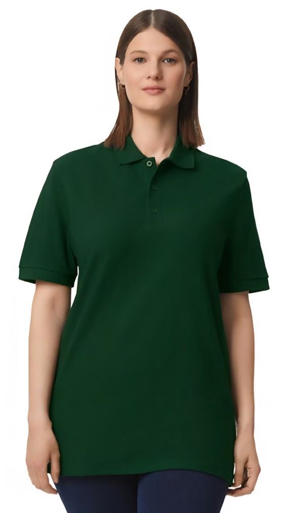 2X Women's Gildan Hammer Polo Shirt Forest Green