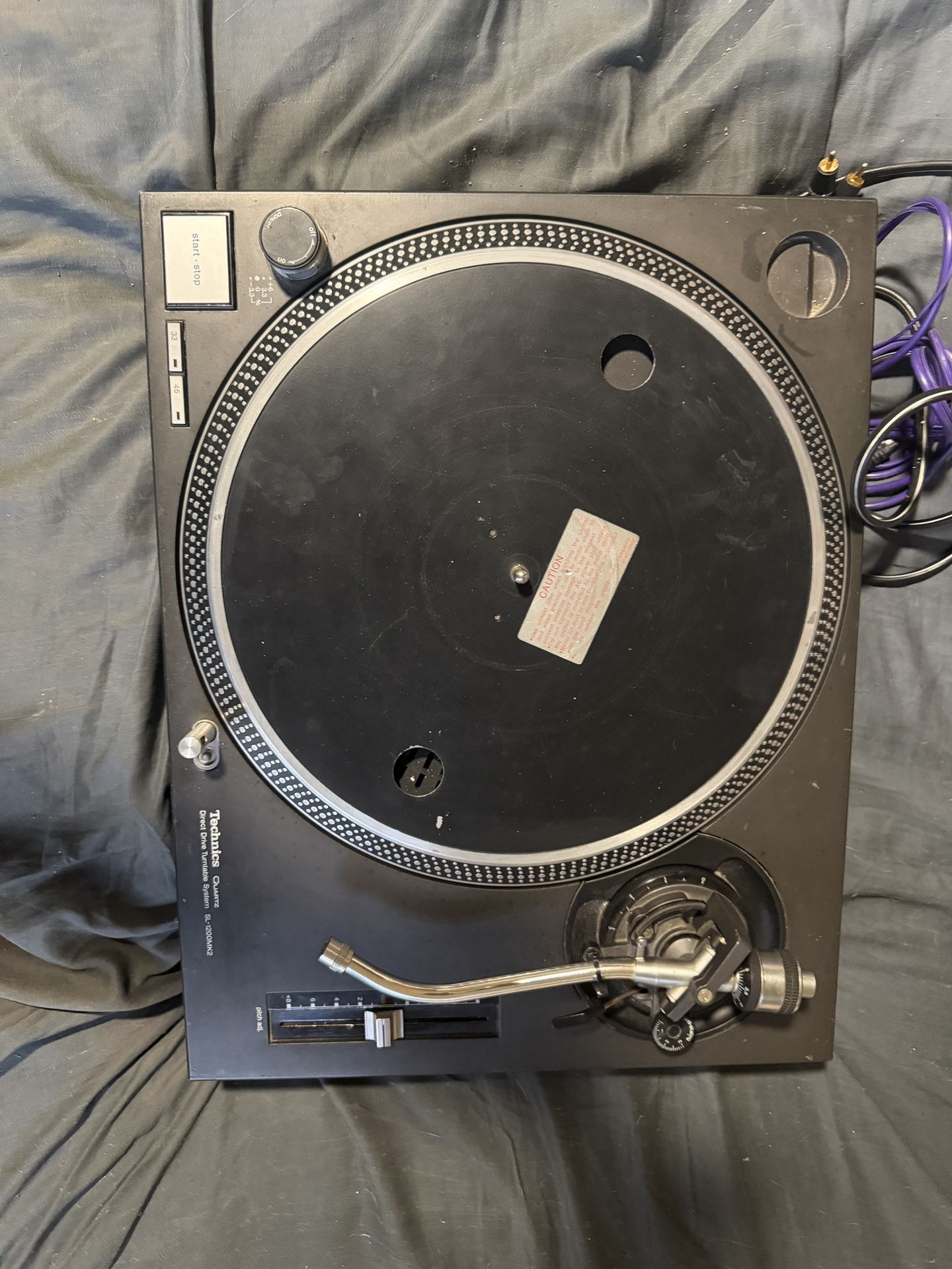Technics Sl 1200 Mk2 Black 