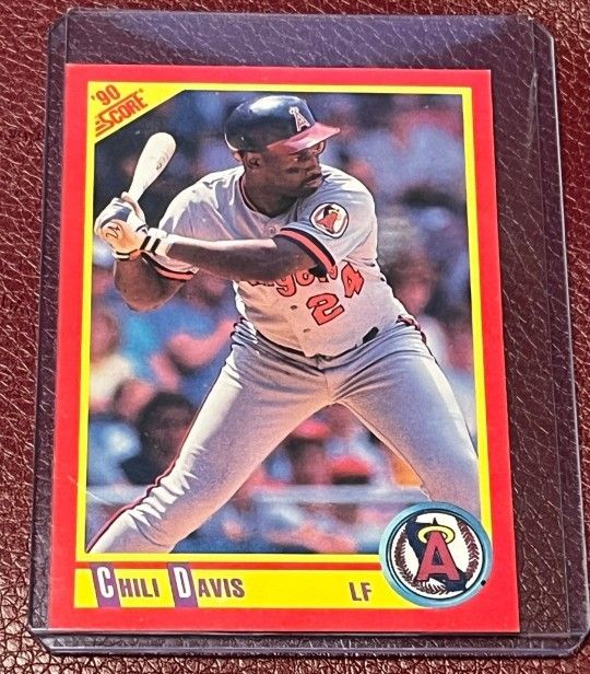 1990 Score #326 Chili Davis California Angels Baseball Card