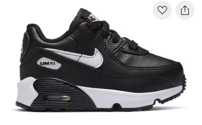 Nike Air Max 90 Black White  used like new size 4C