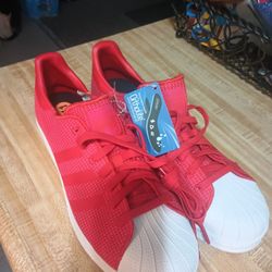 Adidas Superstar Red Core Pink Size 11