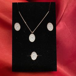 Necklace With Earring And Ring 