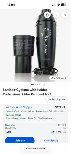 NuVinair Cyclone Car Odor Eliminator Machine Bundle – 2 Used Units + 39 Pods