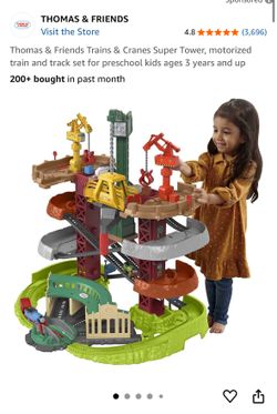 Thomas and friends Trains and Cranes Super Tower 