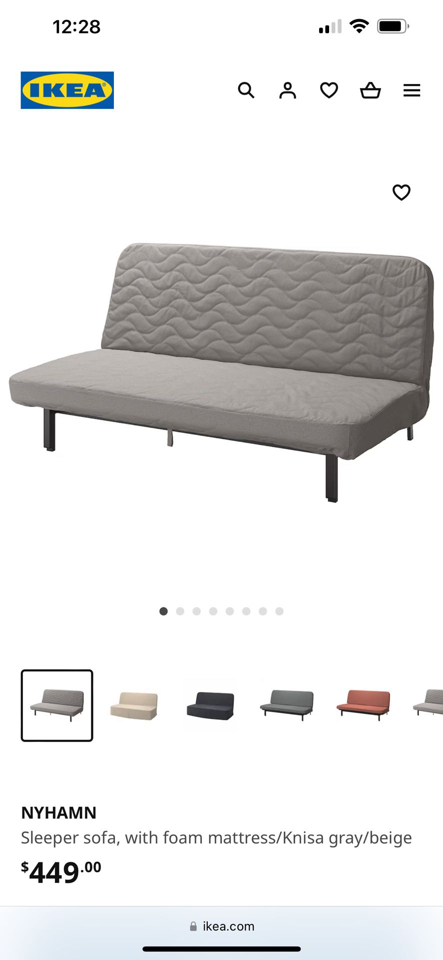 Free IKEA Sleeper Sofa Futon