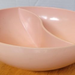 Melmac Windsor Divided Bowl Pink M-12 Usa
