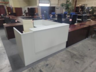 White Reception Desk
