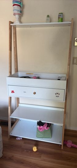 Baby Changing Table with Drawer and Shelves