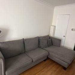 Gray Sectional Sofa  – Good Condition
