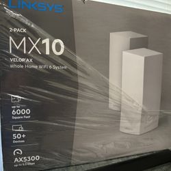 Linksys - MX10 Velop AX5300 Mesh Wi-Fi 6 System (2-Pack) - White