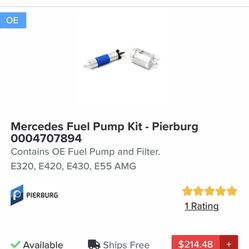 Mercedes Fuel Pump Kit 