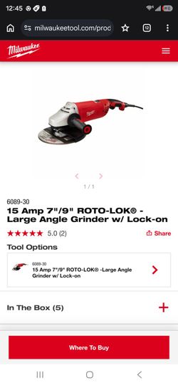 Milwaukee 7" 9" Large angle grinder. 6089-30