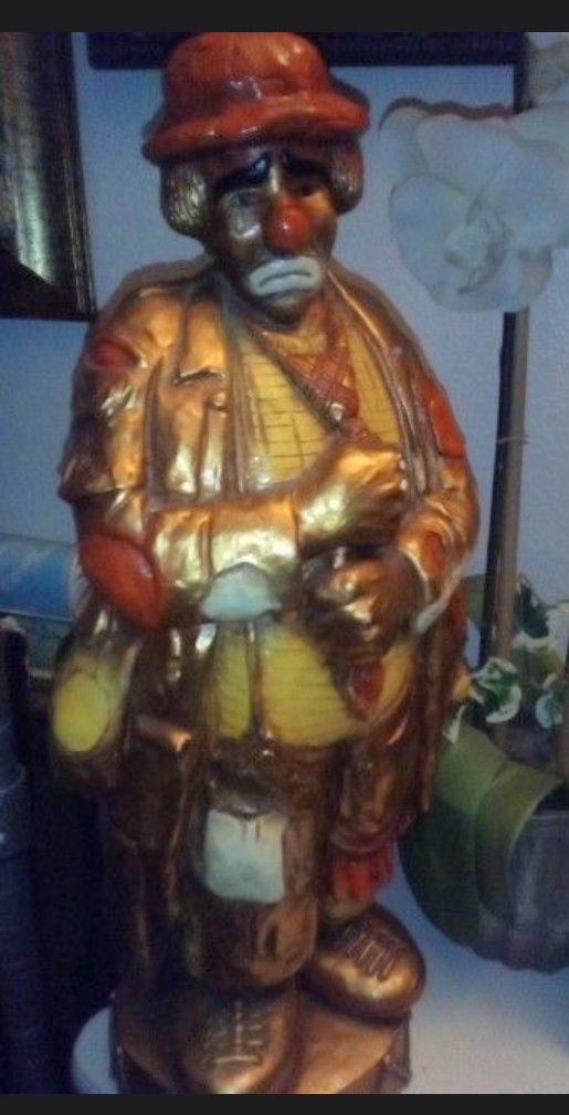 Statue Of A Sad Clown