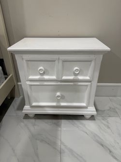 White Nightstand Dresser