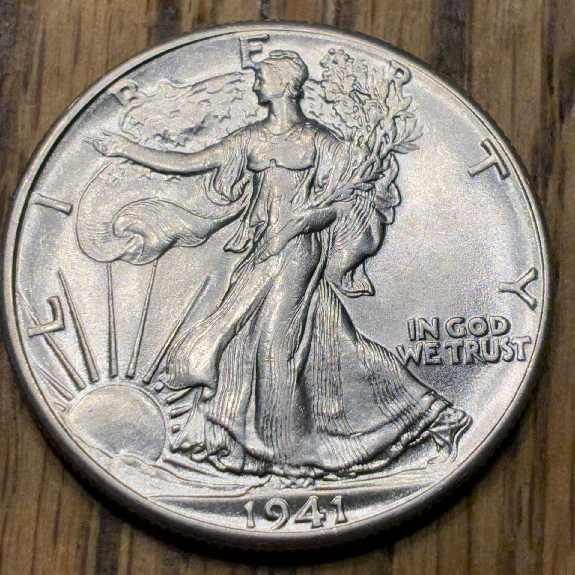 1941 Walking Liberty.  UNCIRCULATED!