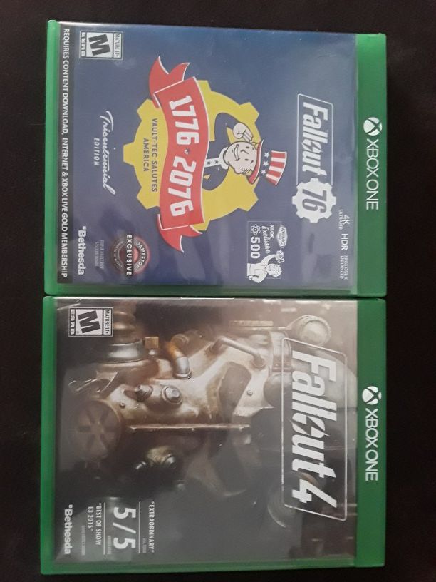 Fallout 76 and fallout 4 for xbox one
