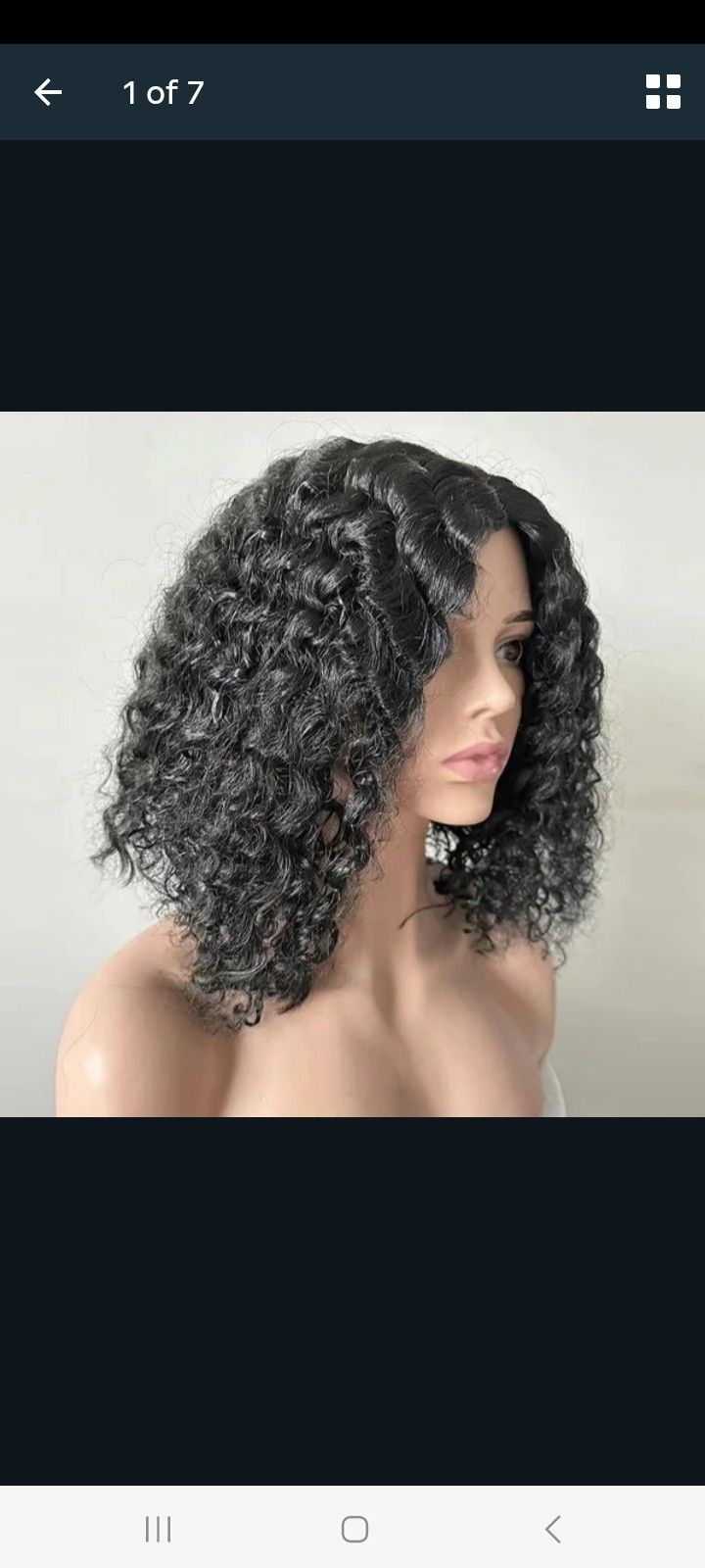 Curly Bob Wig Human Hair